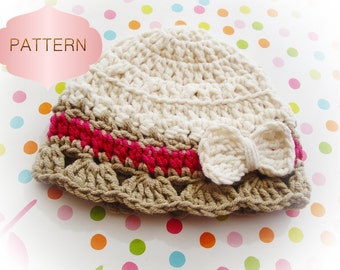 Baby Hat Crochet Pattern 01- Easy and simple to make- 0 to 36 months