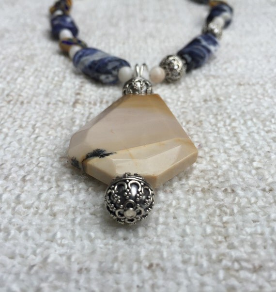 Aurelie Necklace Sterling Silver & Gemstone Jewelry