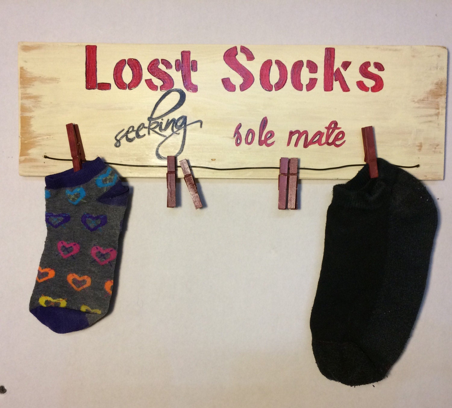 Lost socks sign laundry sign wood lost socks sign laundry
