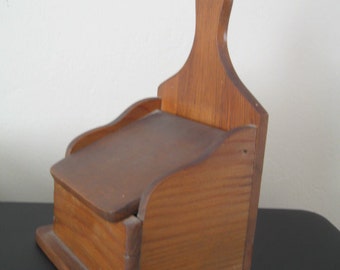 Vintage Wooden Recipe Box For Your Wall or Shelf