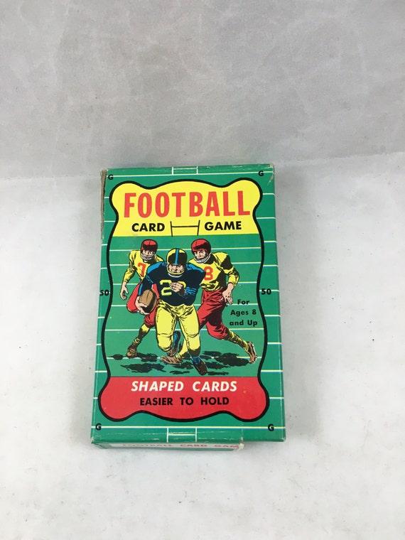 Vintage Rare Football Card Game By Warren Built Rite Games