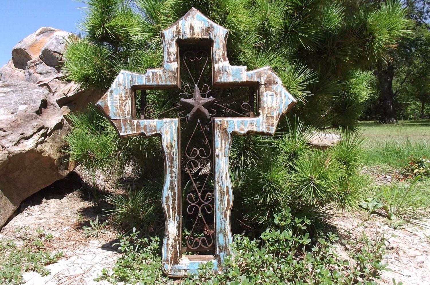 Large decorative wall cross christian wall art unique