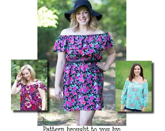 Mama Daphne Top, Dress & Maxi PDF Sewing Pattern Sizes