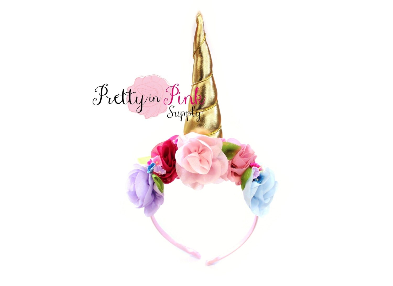 Floral Unicorn DIY Headband Kit 299Birthday by PrettyInPinkSupply