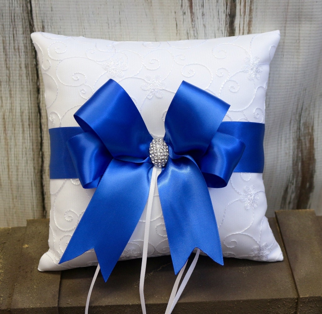 Your Color Royal Blue Ring Bearer Pillow Ring Bearer Pillow