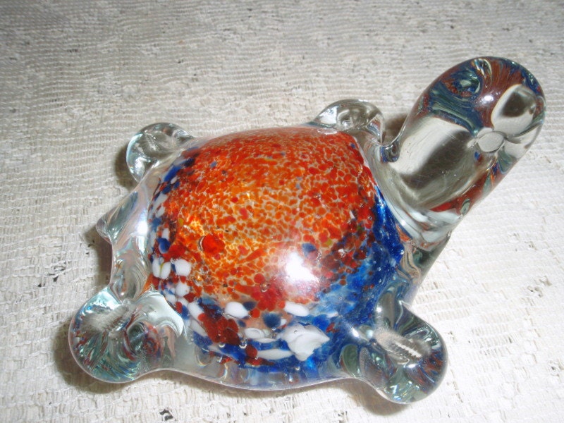 murano glass turtle