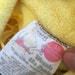 VTG Winnie The Pooh Yellow Footed Sleeper Sz 12-24M Yellow Terry Cloth Plastic Feet