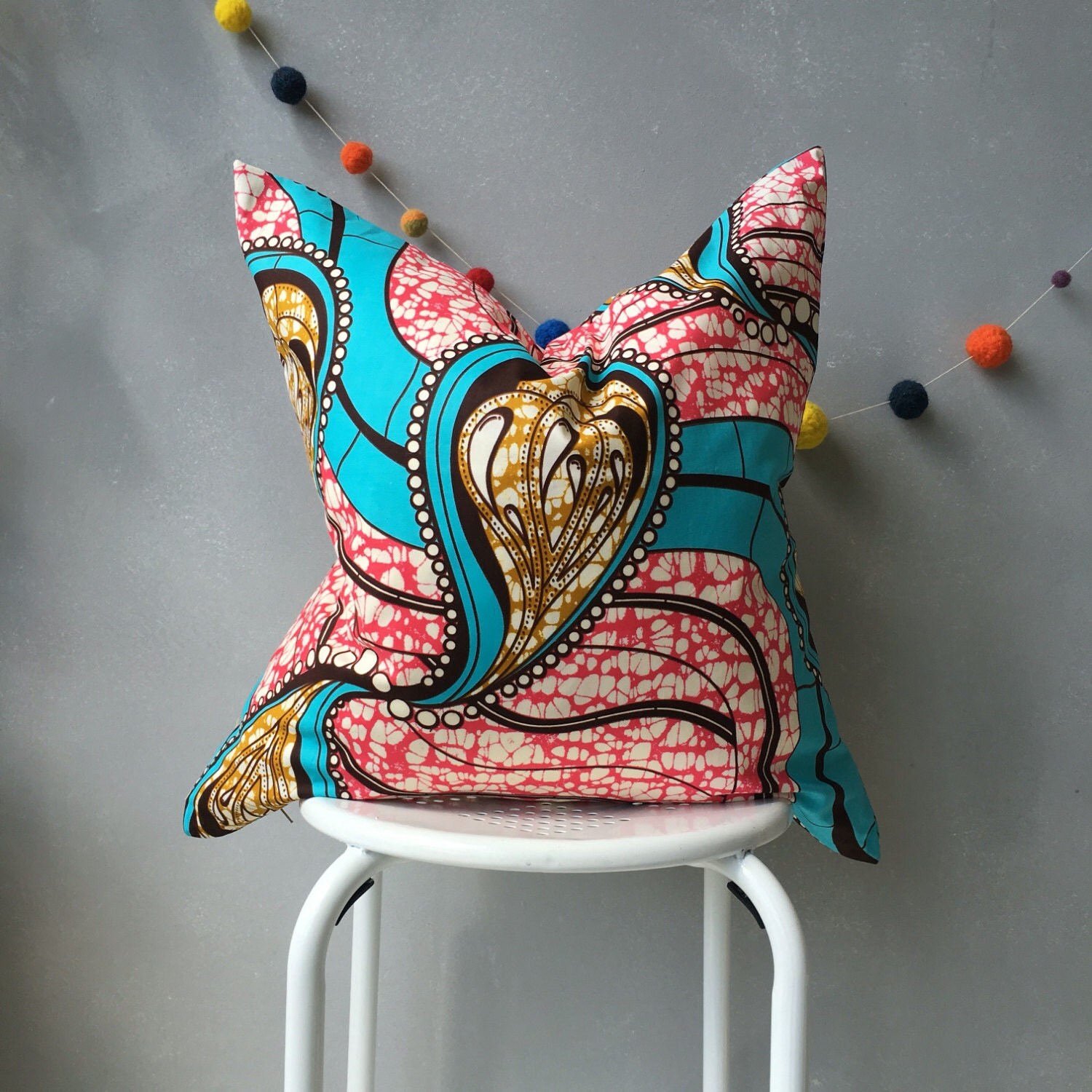 African Pillow Cover 20 x 20 pillow home decor