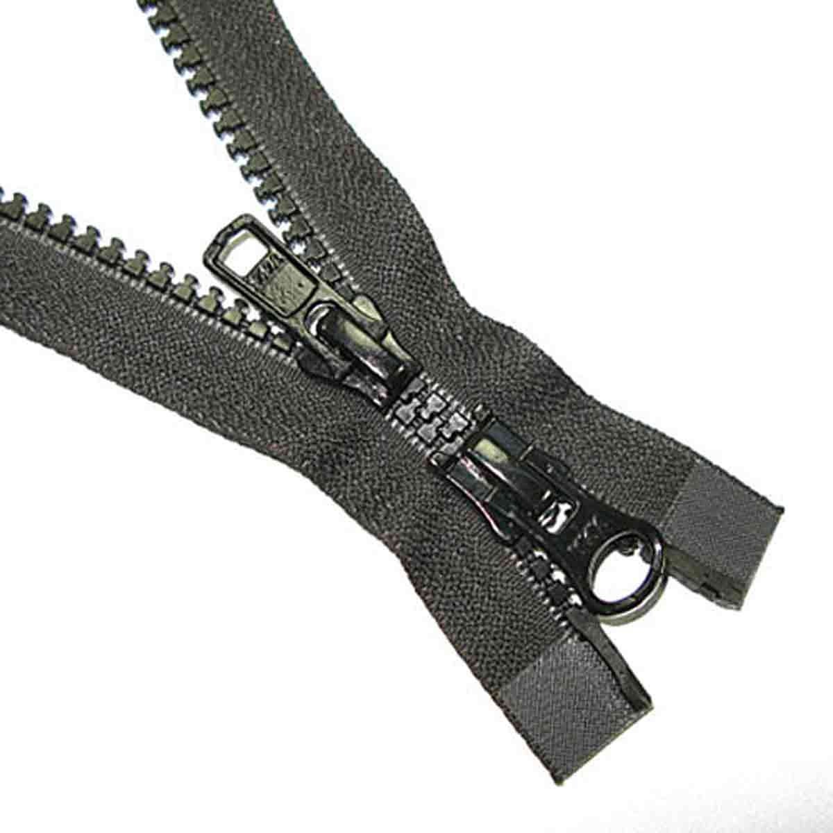 5VS 2-Way Open Black Vislon Finished Zipper 34