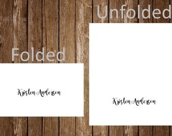 Simple wedding place cards