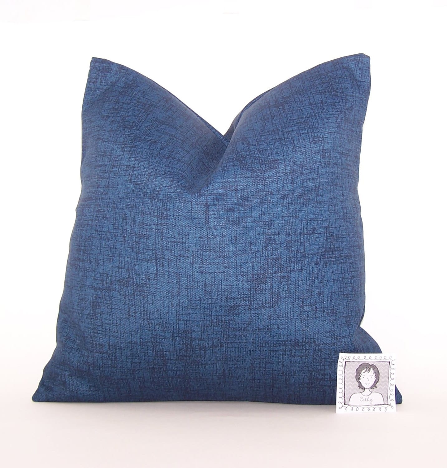 Navy Outdoor Pillow Dark Blue PILLOW Lumbar Various