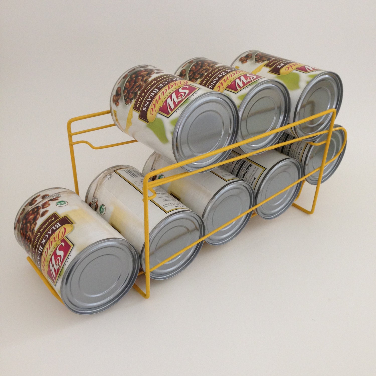 Heavy Wire Can Rotation Rack Pantry Organizer Food Storage