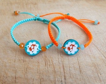 Fox bracelet - Wooden friendship bracelet - One bracelet