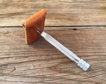 Leather Razor Cover