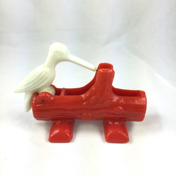 Vintage Toothpick Holder Bird