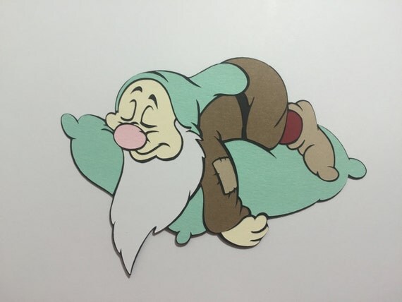 1 Disney 7 Dwarfs Sleepy Die Cut Scrapbook by Ilovetoscrapbook101