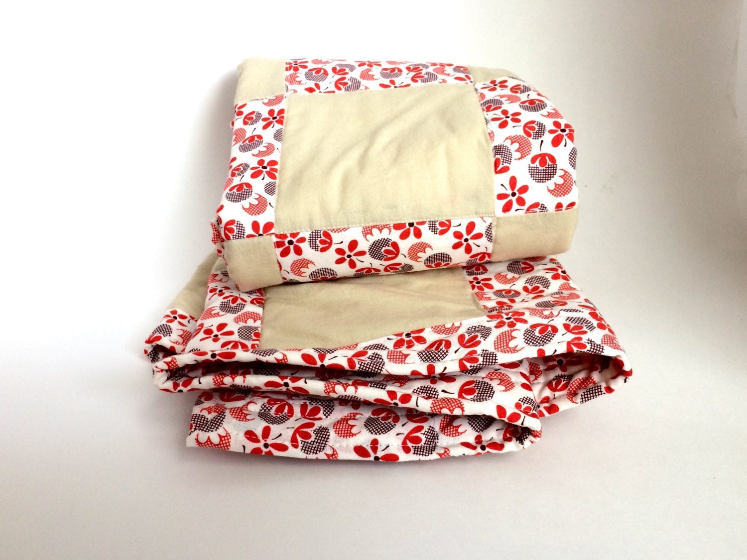 Baby Quilt Beautiful Baby Blanket 100 Cotton Baby by tinyandfree