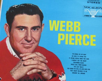 Webb Pierce - Honky tonk - vinyl LP - vinage 1950's