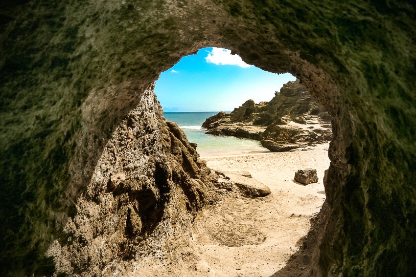 Beach Art Hawaiian Art Cave Photography Hawaii Cave Oahu