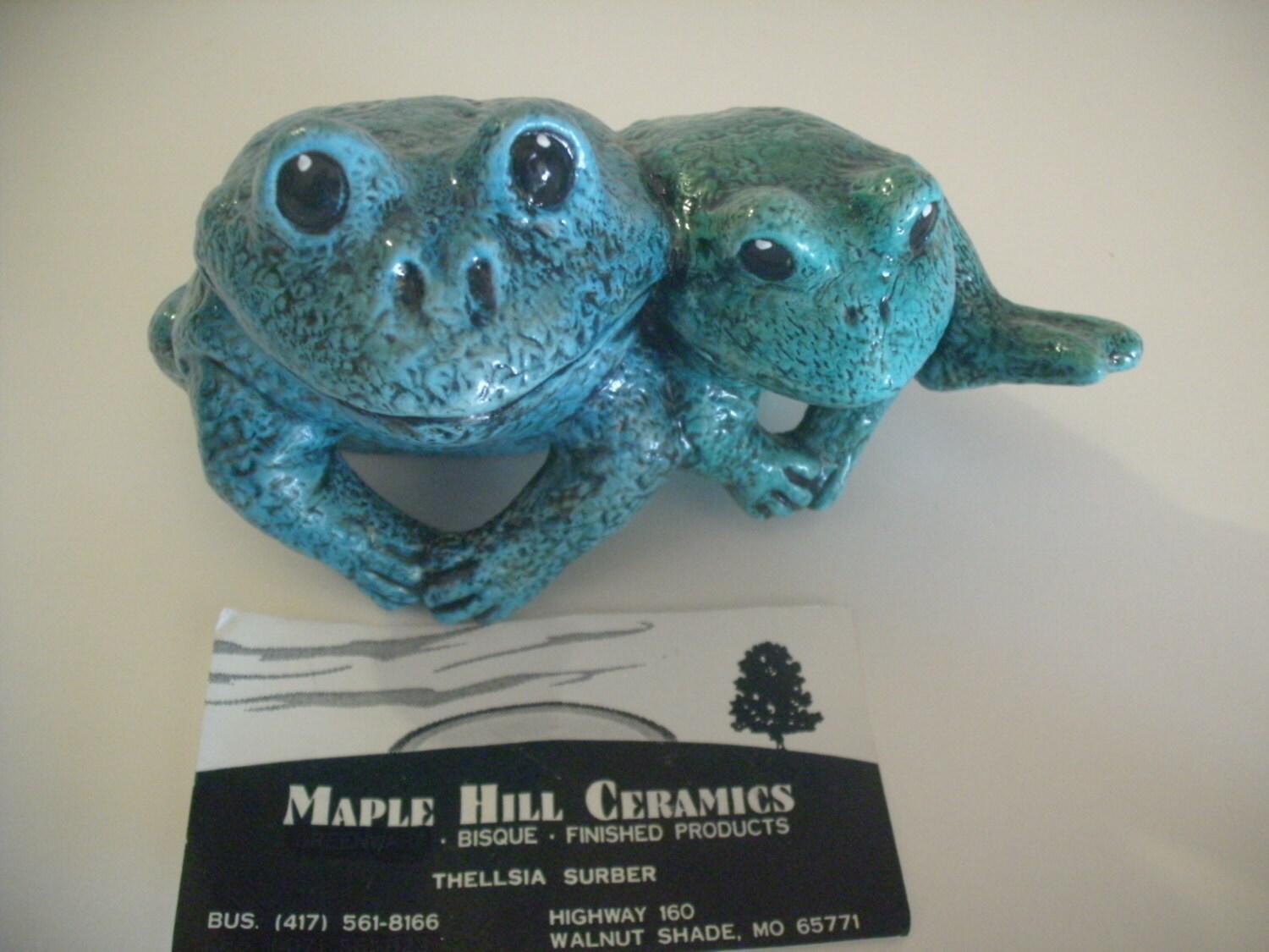 Ceramic frog pot hanger for YOUR flower pot frog decor