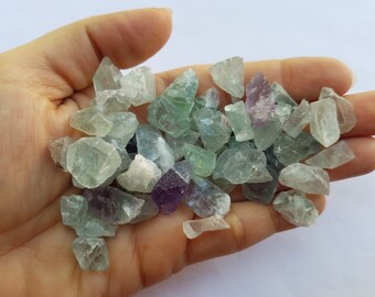 Fluorite Crystal Stones, Raw Mineral Stones, Jewelry Supplies, Small Semi Precious Mineral Stones, Fluorite Crystals, Rough Natural Stones