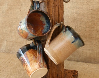 Distressed To Impress! Rustic 6 Cup Coffee Mug Stand
