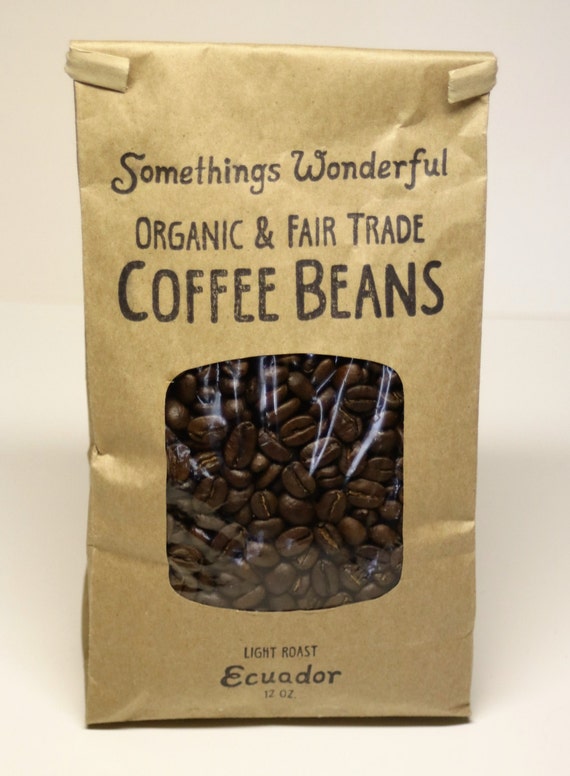 Organic & Fair Trade Ecuador Light Roast Coffee Beans 12 OZ.