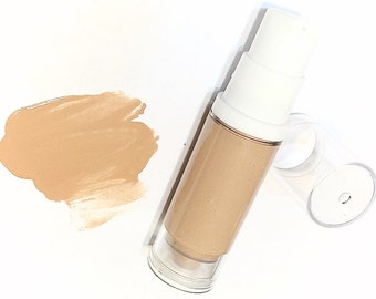 SAHARA Liquid ORGANIC Foundation - Natural Makeup Vegan Gluten Free - Serum Liquid Minerals