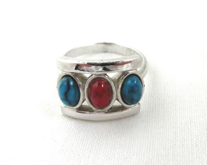 ON SALE! Vintage Sarah Coventry Ring, "Indian Princess" Silver Tone Adjustable Ring