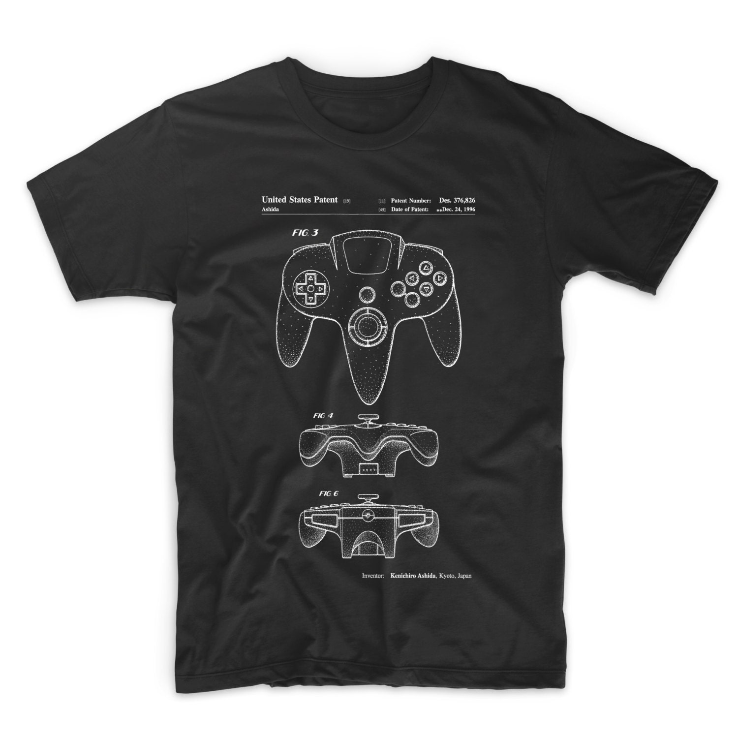 nintendo 64 black shirt