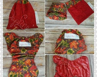 Autumn Leaves OS Diaper Cover