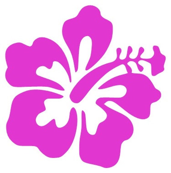 Hibiscus decal sticker FREE SHIPPING