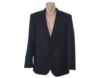Vintage Piet Zoomers wool men blazer Stanley & Morgan N. Y. Tailors striped