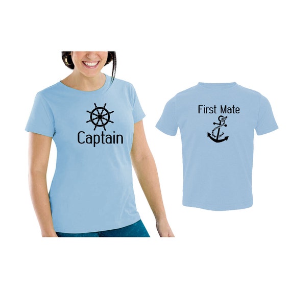 captain and first mate t shirts