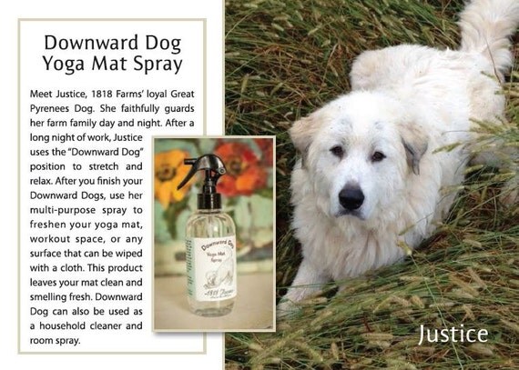 Downward Dog Yoga Mat Spray 1818 Farms Lavender Tea Tree