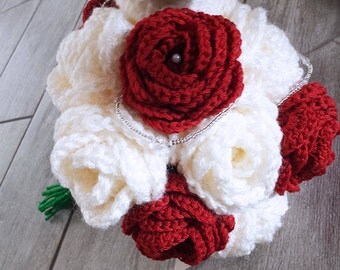 Fleurs Et Pompons En Crochet Pour Bijoux Ou Déco - 30 Roses + 36 Pompons - Neuf