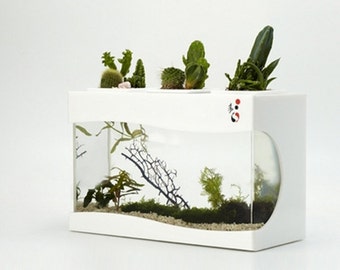 Aquatic World II Aquarium Planter (no LED LIGHT), fish tank, plant, green, decor, gift, creative, housewares