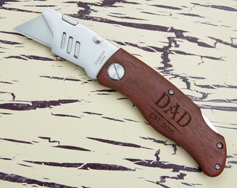 Personalized Utility Knife including Monogram & Engraving Options with Font Selection (Each- Choose Options)