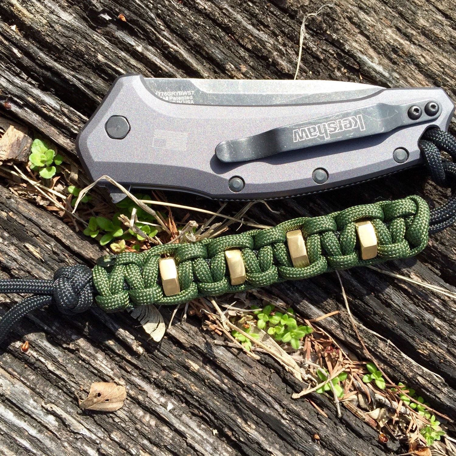 550 paracord knife lanyard fob for everyday carry tools