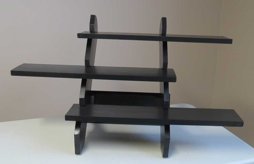 Collapsible riser portable display stand store countertop