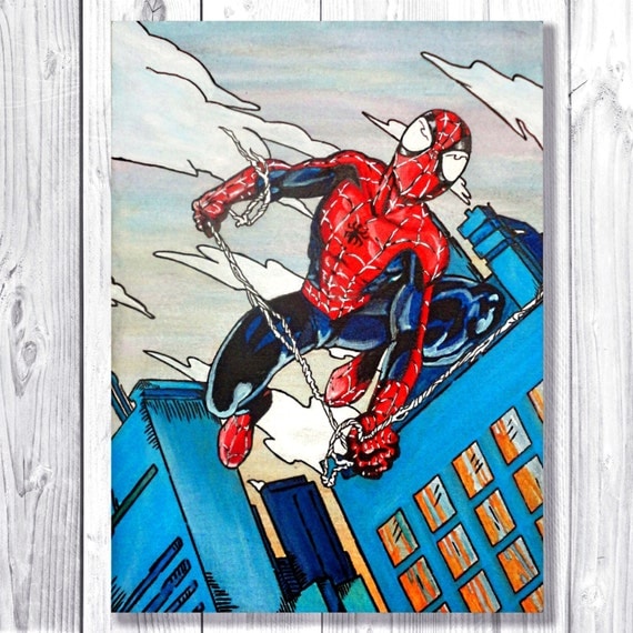 SALE The Ultimate spiderman Acrylic painting on canvas