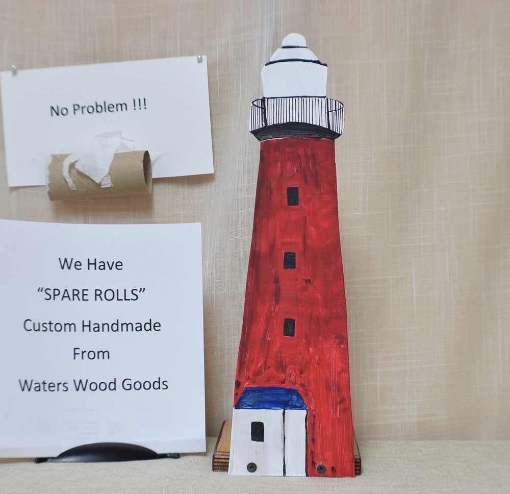 Majestic Red Lighthouse Toilet Paper/Paper by WatersWoodGoods