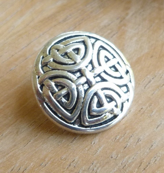Silver Celtic Knot Buttons Celtic Knot Button Shank Button