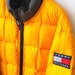 BIG SALE 25% TOMMY Hilfiger Outdoors Expedition Vintage 90's Hip Hop Yellow Puffer Down Bomber Goose Jacket Parka Coat Size L