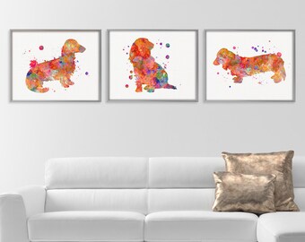 Dachshund Wall Art dachshund decor | etsy Dachshund Wall Art dachshund decor | etsy