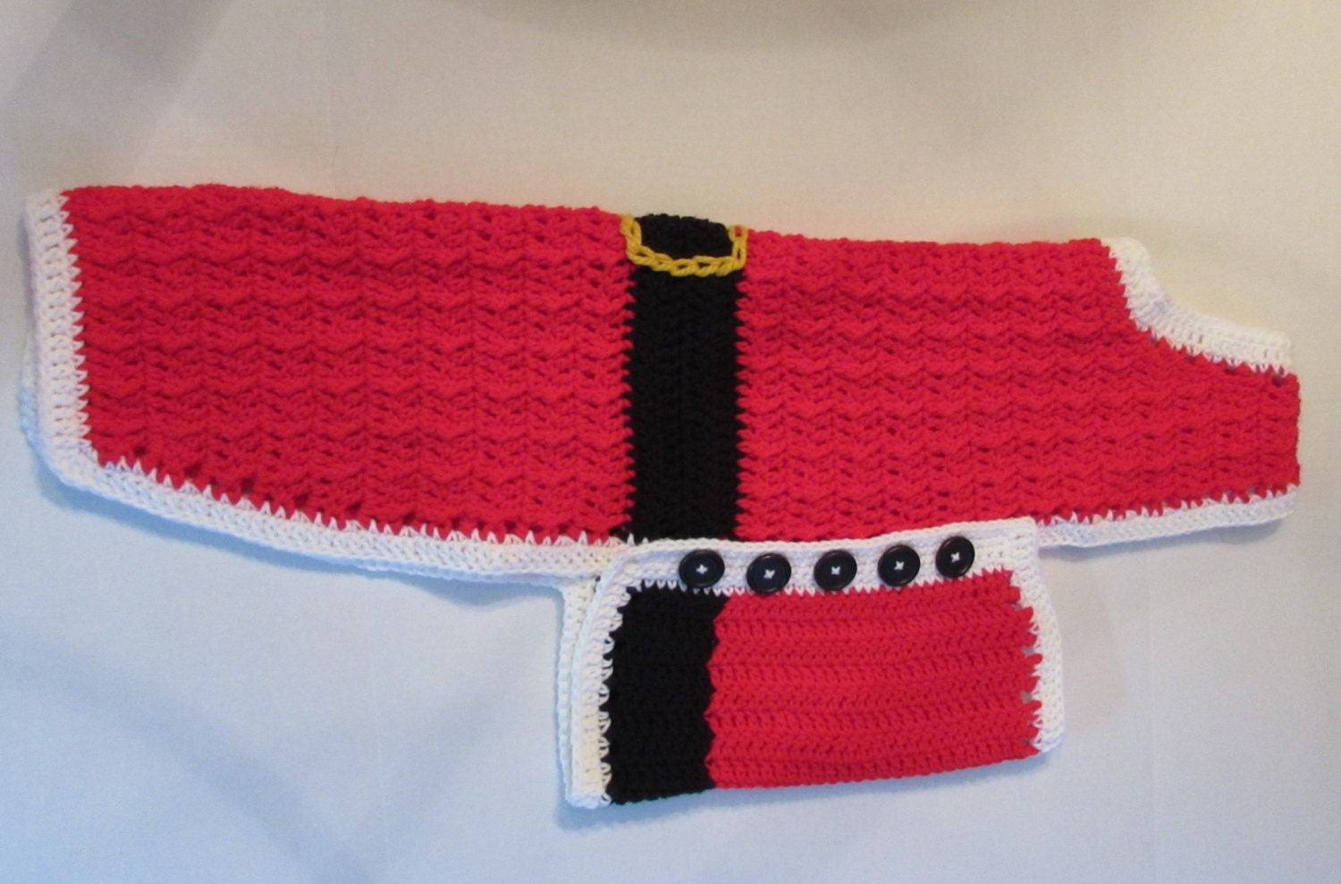 Dog Santa Suit Santa Dog Sweater Dog Santa by LoveandPetFurCrochet