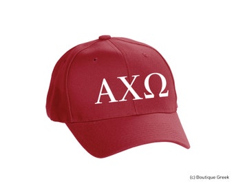 AXO Alpha Chi Omega Classic Letters Hat
