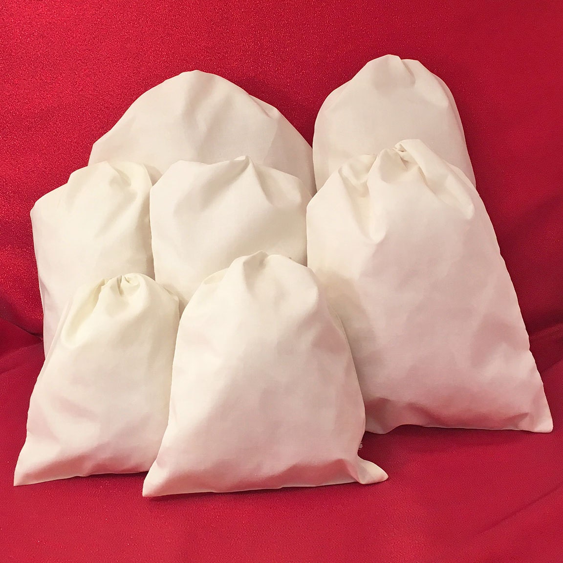 8x10 Cotton Muslin Bags Set of 25 Premium Double Drawstring