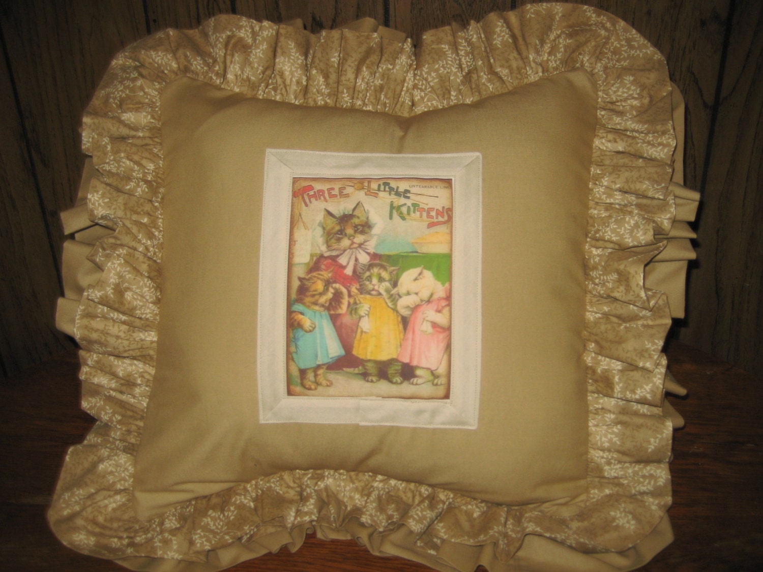 Nursery Rhyme Pillow 16 16. With Double