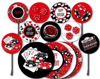 Gambling theme party favors